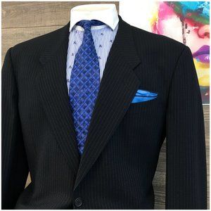 Vintage Giorgio Armani Mens Suit 2 Piece Set Size 46L Jacket Blazer Pants Wool